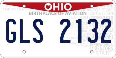 OH license plate GLS2132