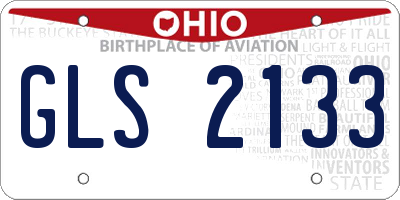 OH license plate GLS2133