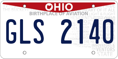 OH license plate GLS2140