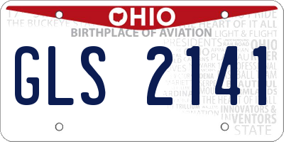 OH license plate GLS2141