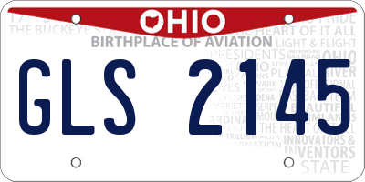 OH license plate GLS2145