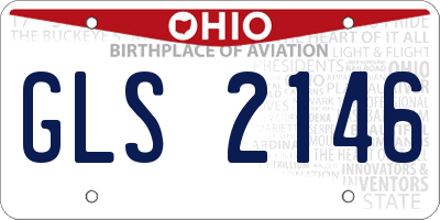 OH license plate GLS2146