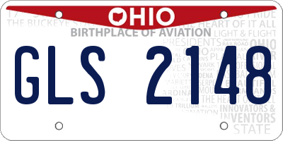 OH license plate GLS2148