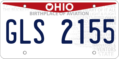 OH license plate GLS2155