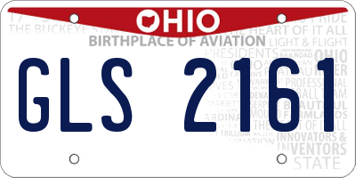 OH license plate GLS2161