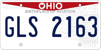 OH license plate GLS2163