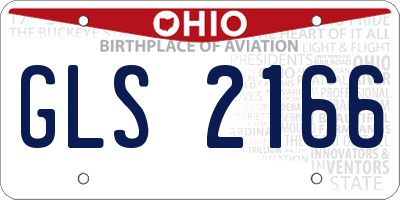 OH license plate GLS2166