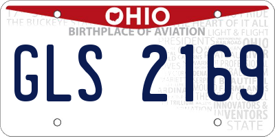 OH license plate GLS2169