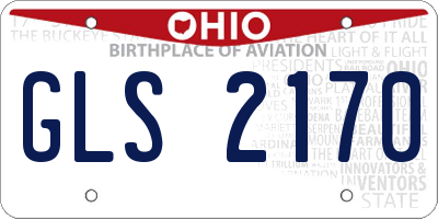 OH license plate GLS2170
