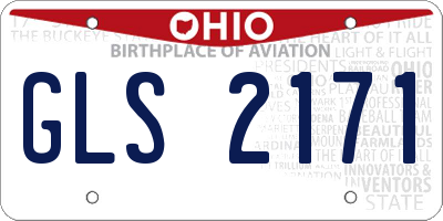 OH license plate GLS2171