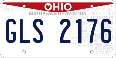 OH license plate GLS2176