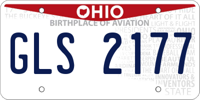 OH license plate GLS2177