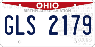 OH license plate GLS2179