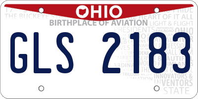 OH license plate GLS2183