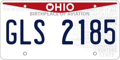 OH license plate GLS2185