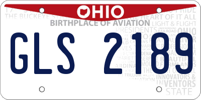 OH license plate GLS2189