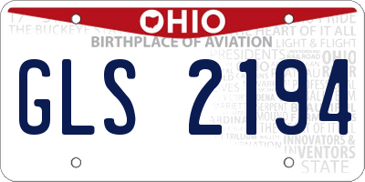 OH license plate GLS2194