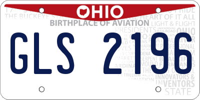 OH license plate GLS2196