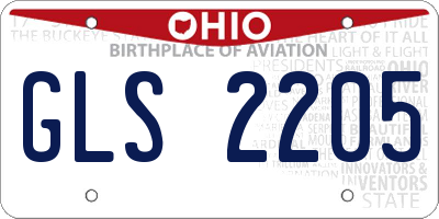 OH license plate GLS2205
