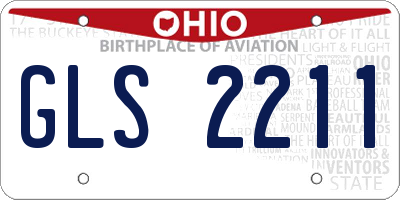 OH license plate GLS2211