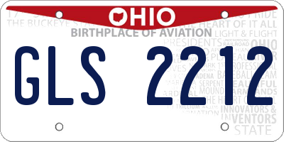 OH license plate GLS2212