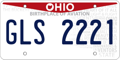 OH license plate GLS2221