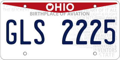OH license plate GLS2225