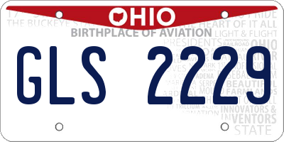OH license plate GLS2229