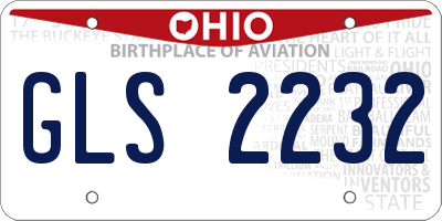 OH license plate GLS2232