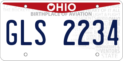 OH license plate GLS2234