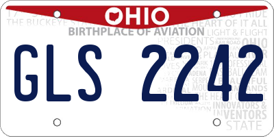 OH license plate GLS2242