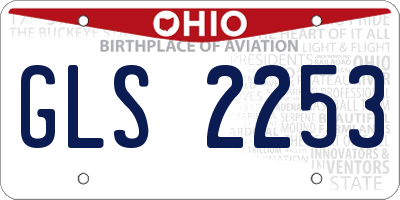 OH license plate GLS2253