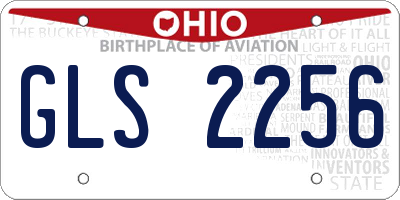 OH license plate GLS2256