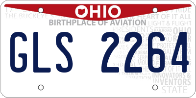 OH license plate GLS2264