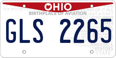 OH license plate GLS2265