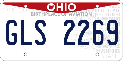 OH license plate GLS2269