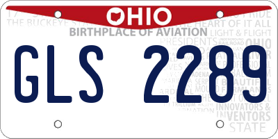 OH license plate GLS2289