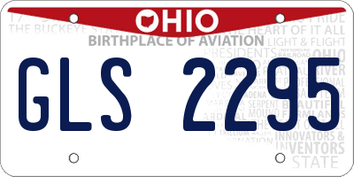 OH license plate GLS2295