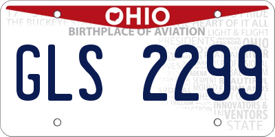 OH license plate GLS2299