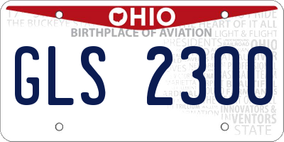 OH license plate GLS2300