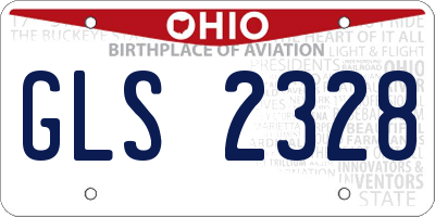 OH license plate GLS2328