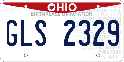 OH license plate GLS2329
