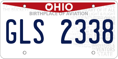 OH license plate GLS2338