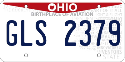 OH license plate GLS2379