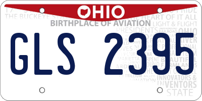 OH license plate GLS2395