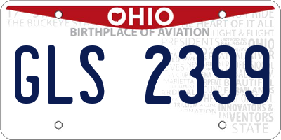 OH license plate GLS2399