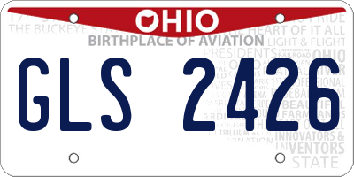 OH license plate GLS2426