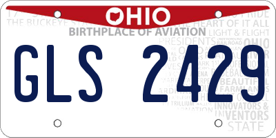 OH license plate GLS2429