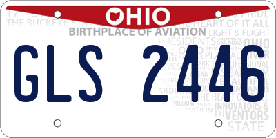 OH license plate GLS2446