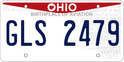 OH license plate GLS2479